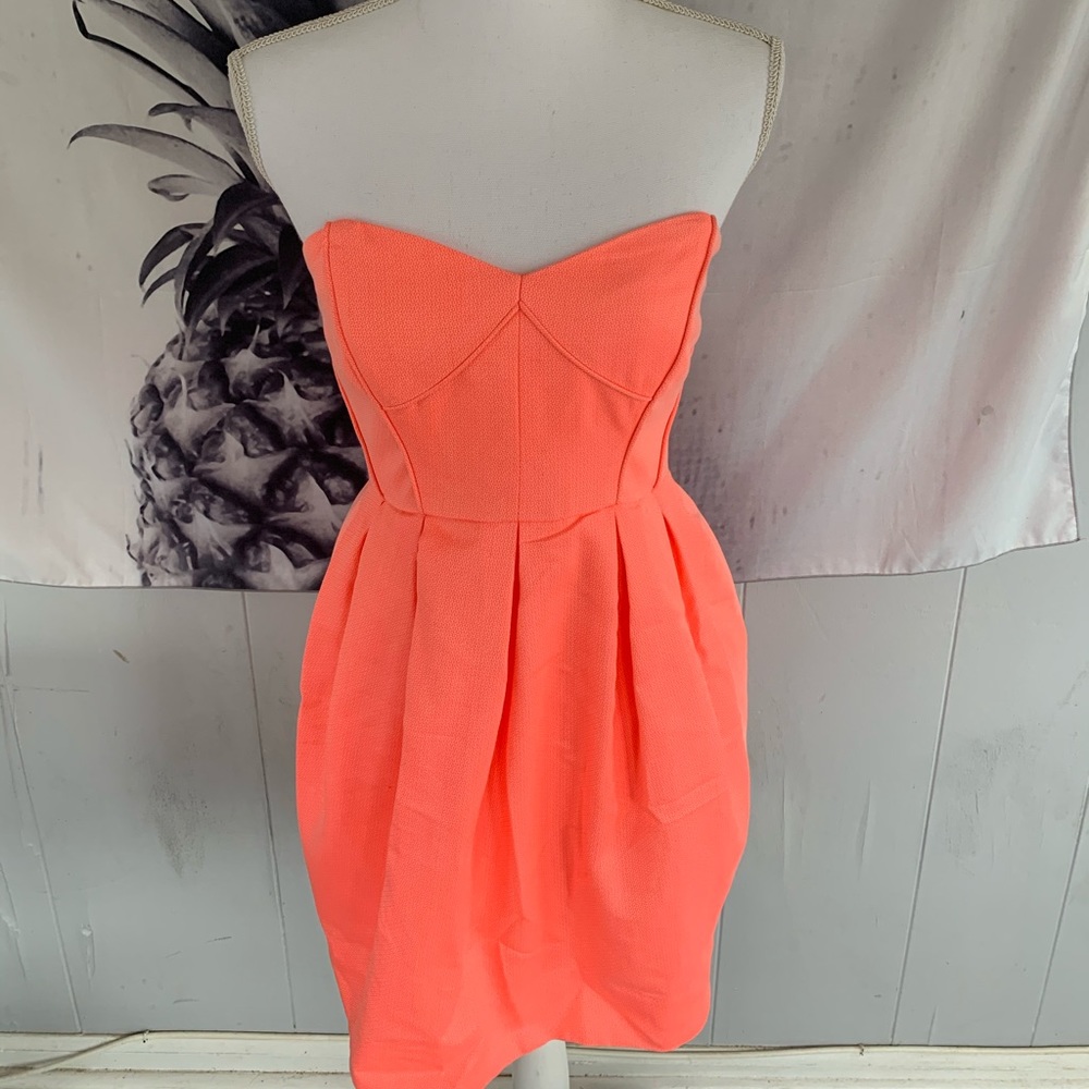 Pink Strapless Dress